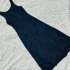 Vintage Harlow Black Lace Lurex Sparkle Dress 14